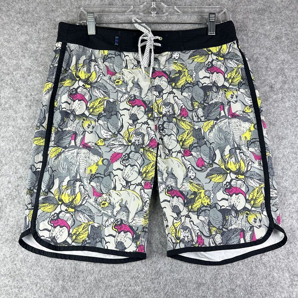 William Murray Board Shorts Mens 30 Allover Animal Print Beach Weekend Preppy